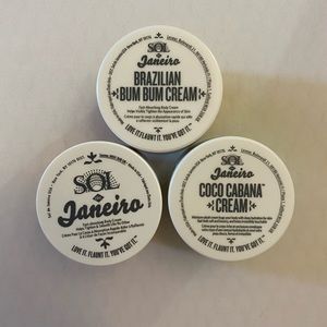 3 mini Brazilian bum bum creams